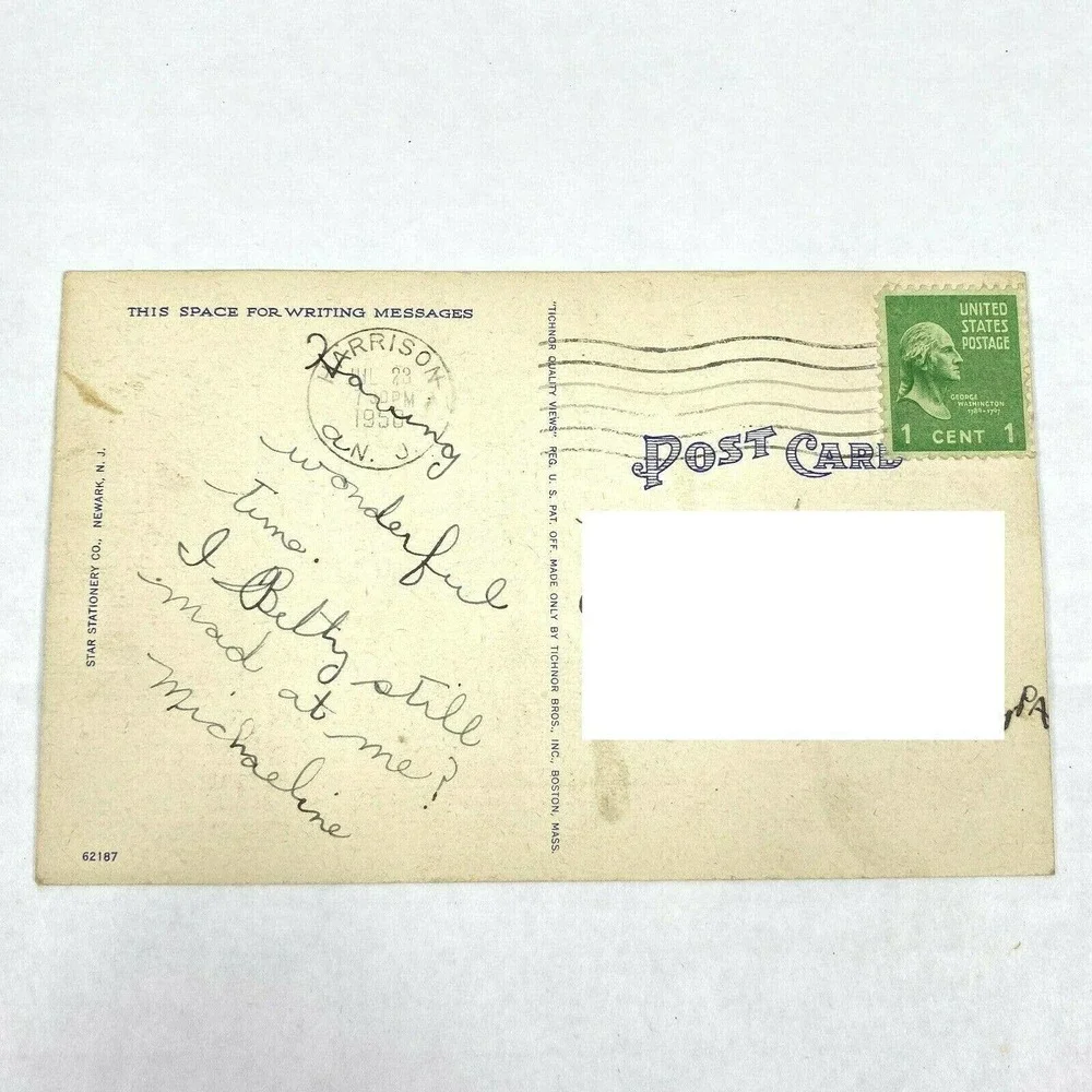 Vintage Newark Postcard Newark New Jersey City Hall Building USA Posted‎ Stamped
